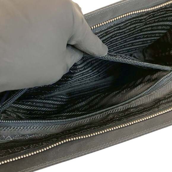 PRADA Black Leather Shoulder Bag - Picture 10 of 10